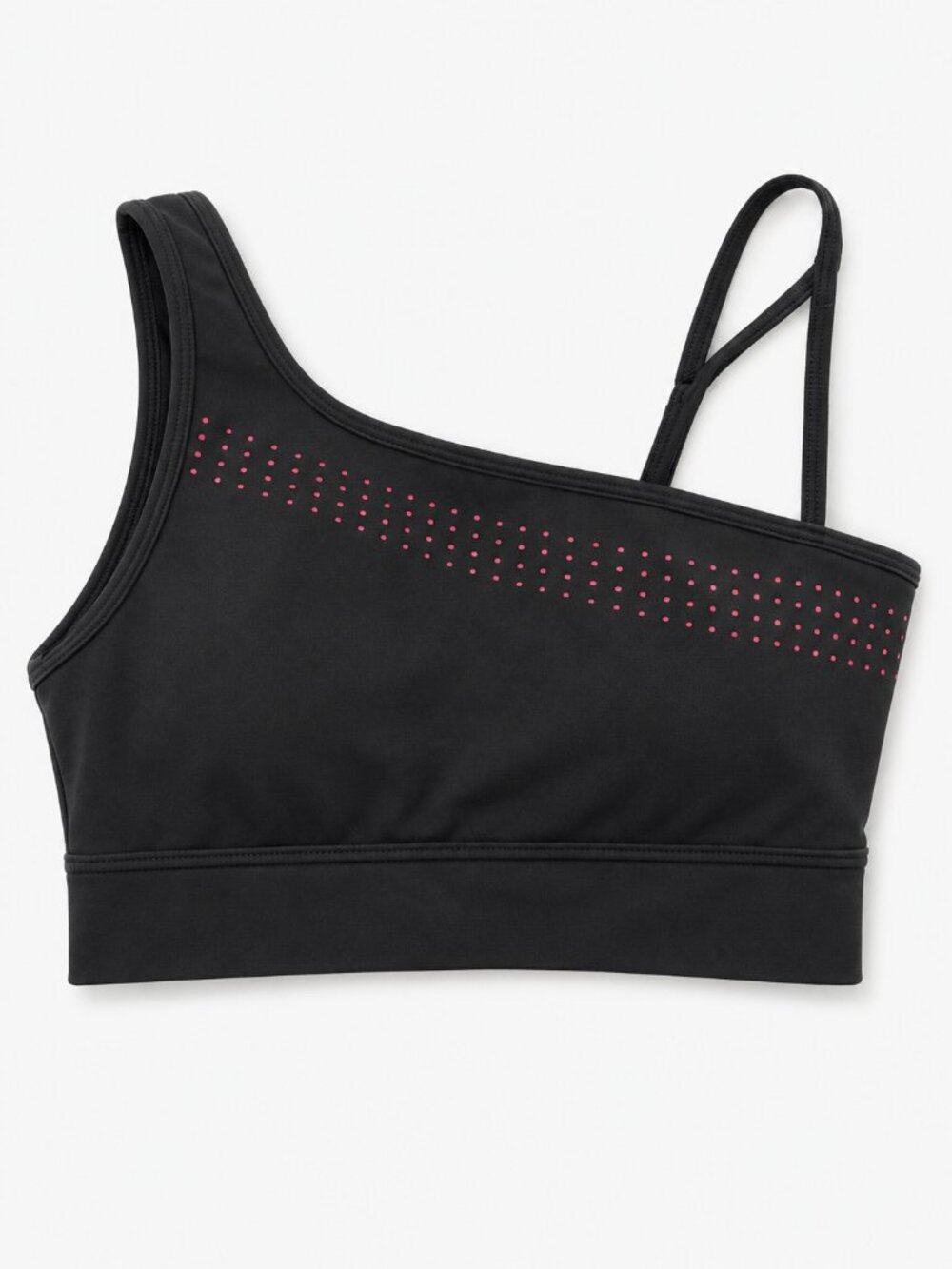 Buff Bunny Pink Black Crisscross Strappy Sports Bra Medium